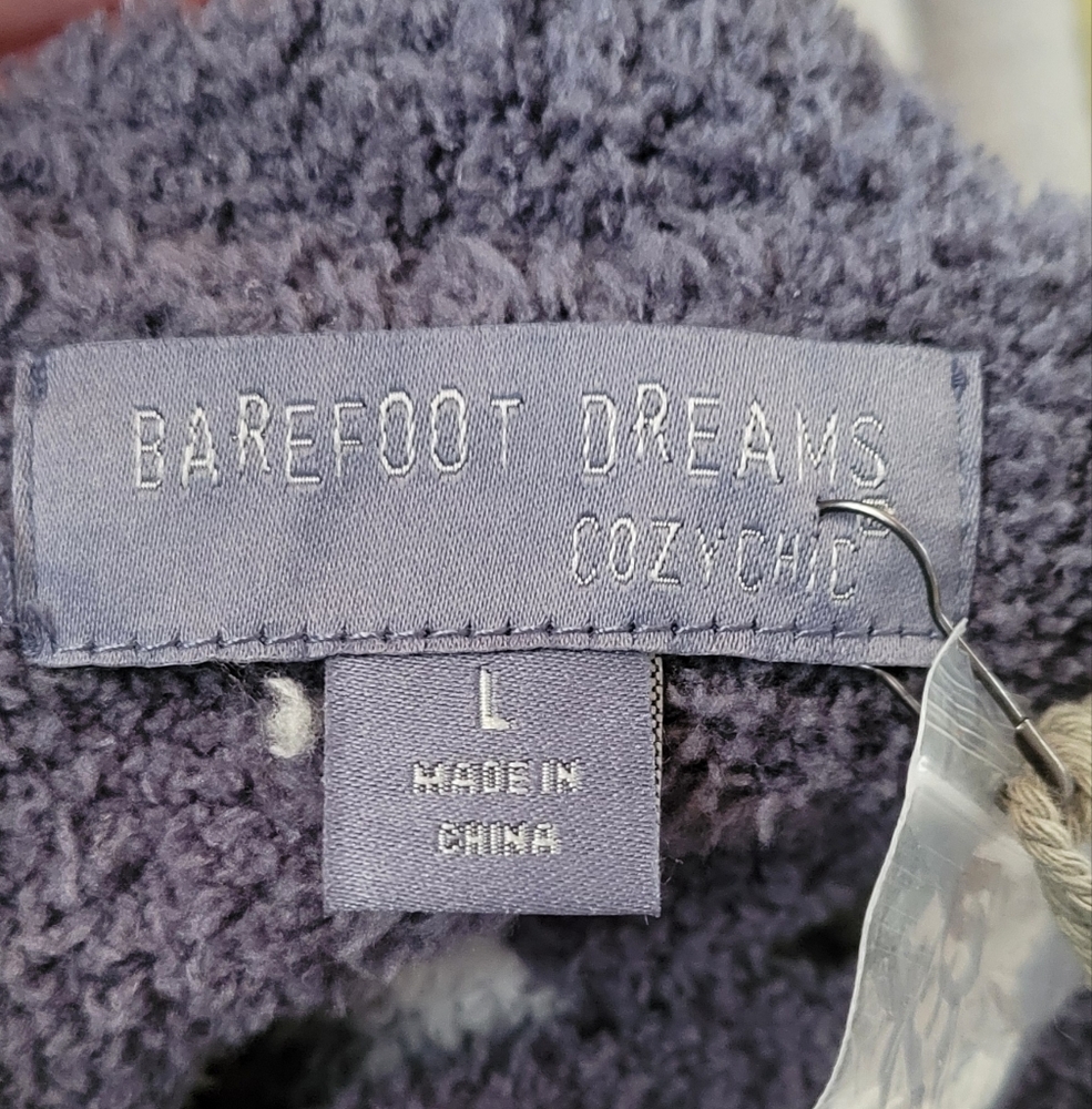 Barefoot Dreams CozyChic Nordic Pullover Sweater Ocean Multi Super Soft Cozy NWT - Picture 8 of 12